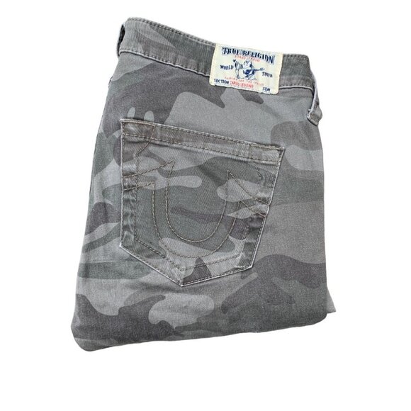 Vintage True Religion Jeans Size 29 CARGO LEGGINGS Camo - Picture 2 of 6